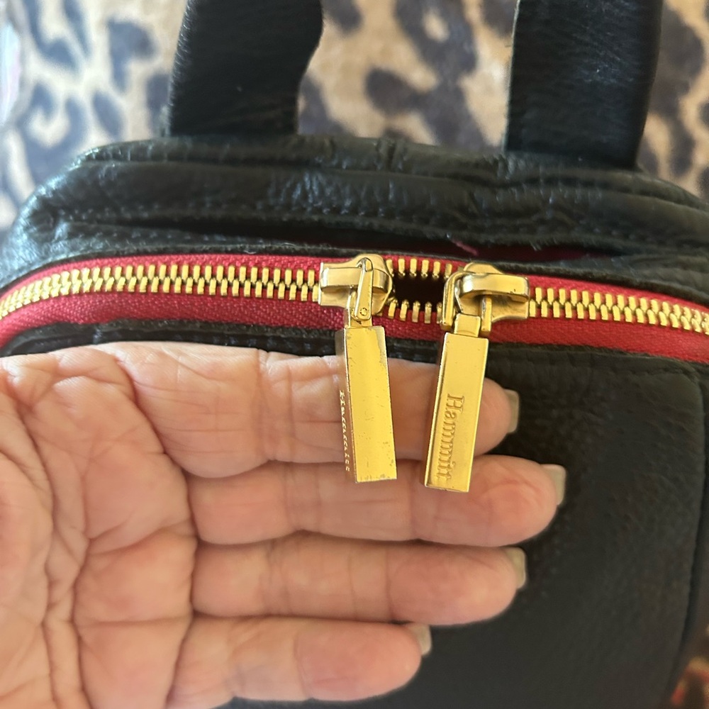 Hammitt Black Crossbody Bag with Gold Accents Backpack:) - Picture 5 of 12